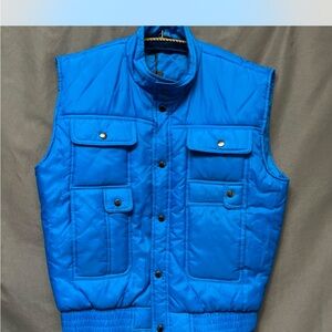 Vintage Quilted Vest puffer vest large vest